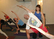 Yoga Lesson with Laurel Laurel Hodory giving personalized yoga instruction